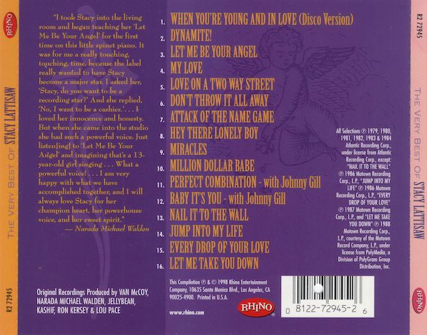 Stacy Lattisaw : The Very Best Of Stacy Lattisaw (CD, Comp)