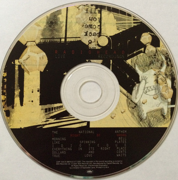 Radiohead : I Might Be Wrong - Live Recordings (CD, EP, RE)