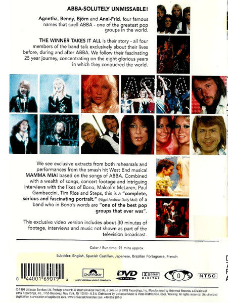ABBA : The Winner Takes It All: The ABBA Story (DVD-V, NTSC, All)