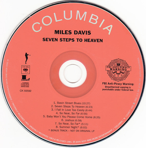 Miles Davis : Seven Steps To Heaven (CD, Album, RE, RM)