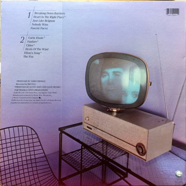 Elton John : The Fox (LP,Album)