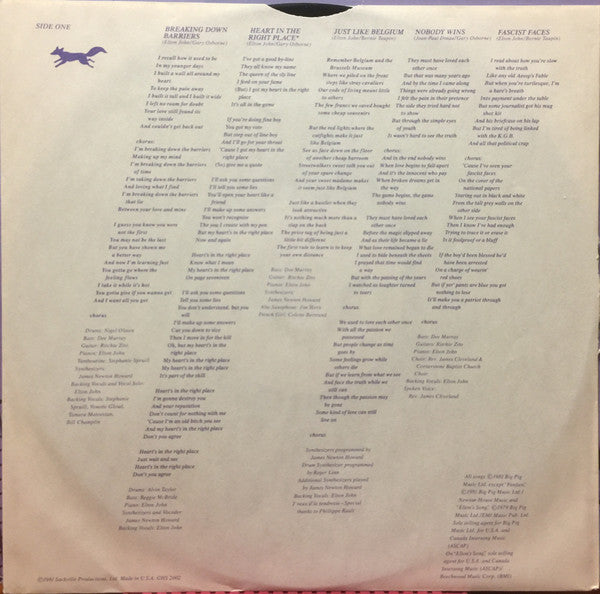 Elton John : The Fox (LP,Album)