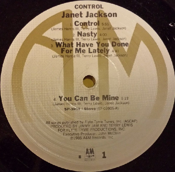 Janet Jackson : Control (LP, Album, RP, Ind)