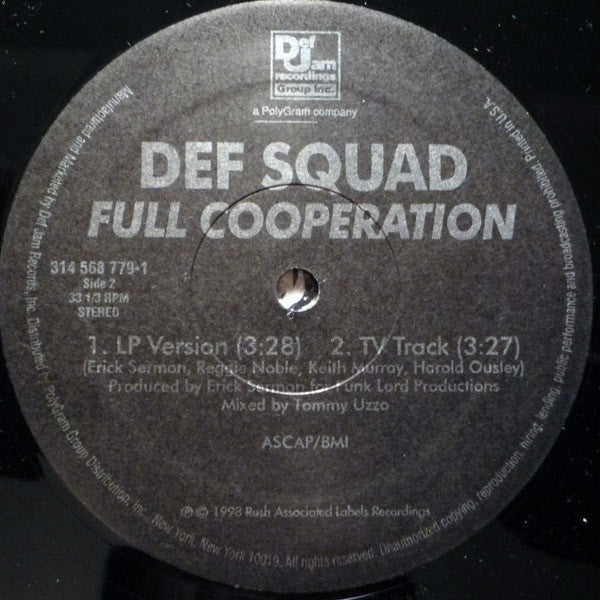 Def Squad : Full Cooperation (12")