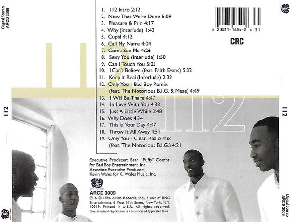 112 : 112 (CD, Album, Club)