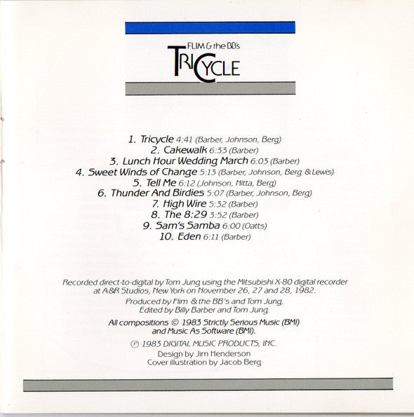 Flim & The BB's : Tricycle (CD, Album, RP)