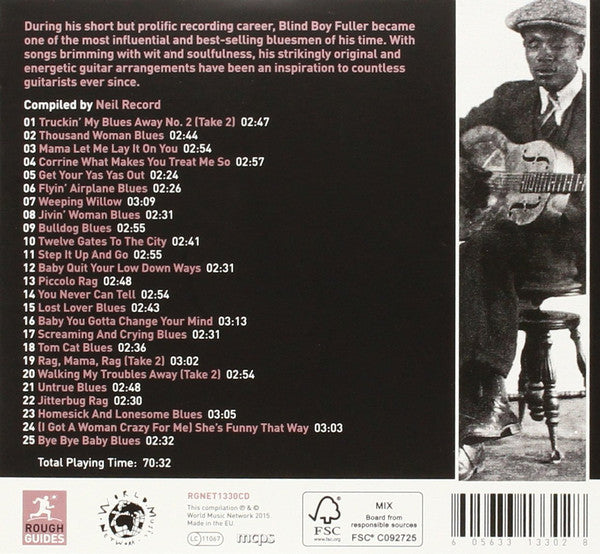 Blind Boy Fuller : The Rough Guide To Blues Legends: Blind Boy Fuller (Reborn And Remastered) (Compilation,Remastered)
