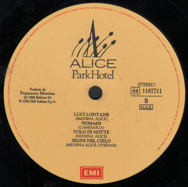 Alice (4) : Park Hotel (LP,Album)