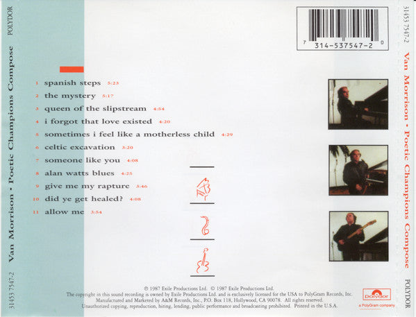Van Morrison : Poetic Champions Compose (CD, Album, RM)