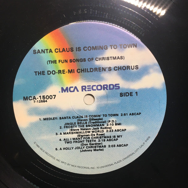Do Re Mi Children's Chorus : Santa Claus Is Coming To Town (The Fun Songs of Christmas) (LP, RE)