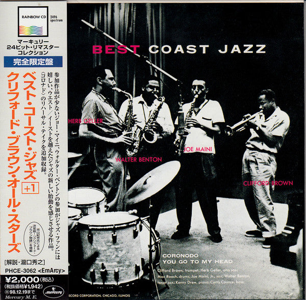 Max Roach, Herb Geller, Walter Benton, Joe Maini, Clifford Brown : Best Coast Jazz (CD, Album, Ltd, RE, RM, Pap)