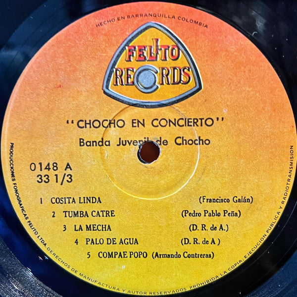 Banda Juvenil De Chocho : Concierto En Chocho (LP,Album)