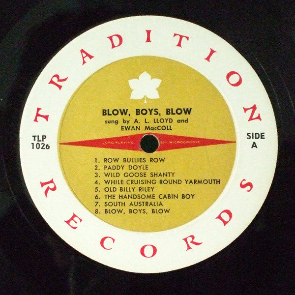 Ewan MacColl, A. L. Lloyd : Blow Boys Blow (Songs Of The Sea) (LP, Mono)