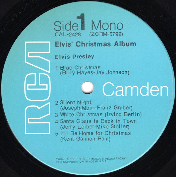 Elvis Presley : Elvis' Christmas Album (LP, Album, Mono, Ind)