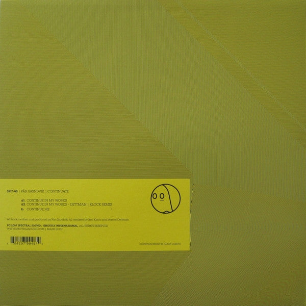 Pär Grindvik : Continuate (12")
