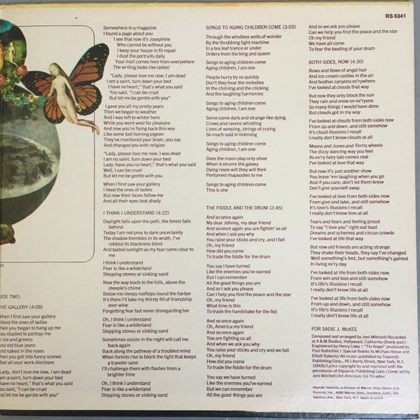 Joni Mitchell : Clouds (LP, Album, RP, Gat)