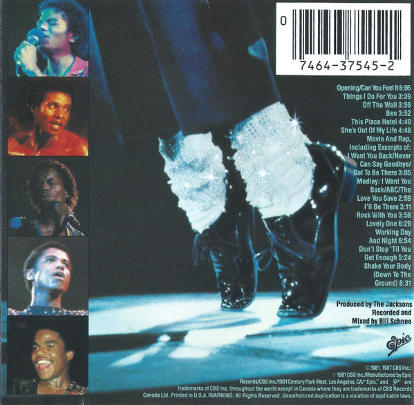 Jacksons* : Live (CD, Album, RE, RM, RP)