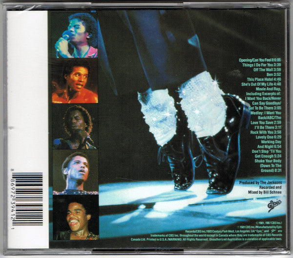 Jacksons* : Live (CD, Album, RE, RM, RP)