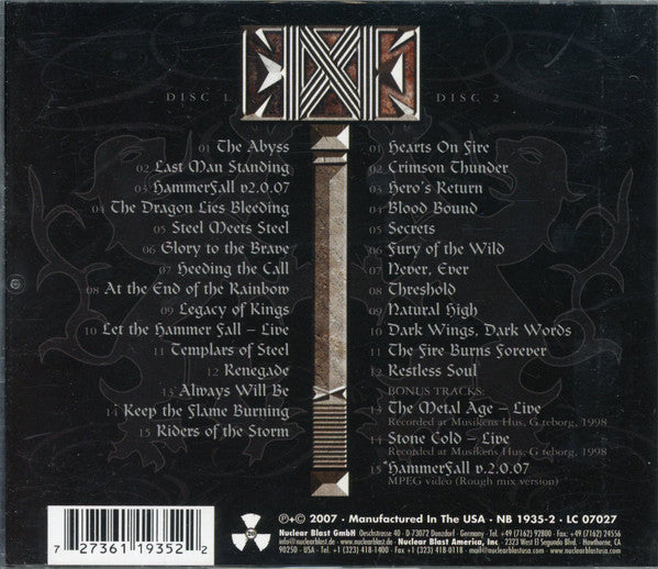 HammerFall : Steel Meets Steel (Ten Years Of Glory) (CD + CD, Enh + Comp)