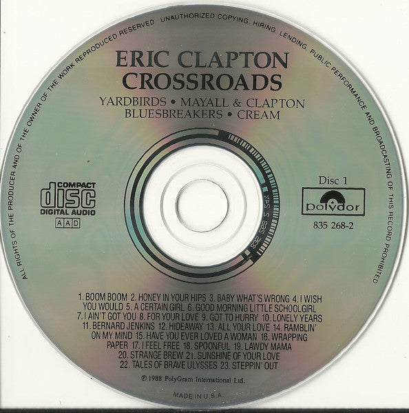 Eric Clapton : Crossroads (4xCD, Comp + Box)