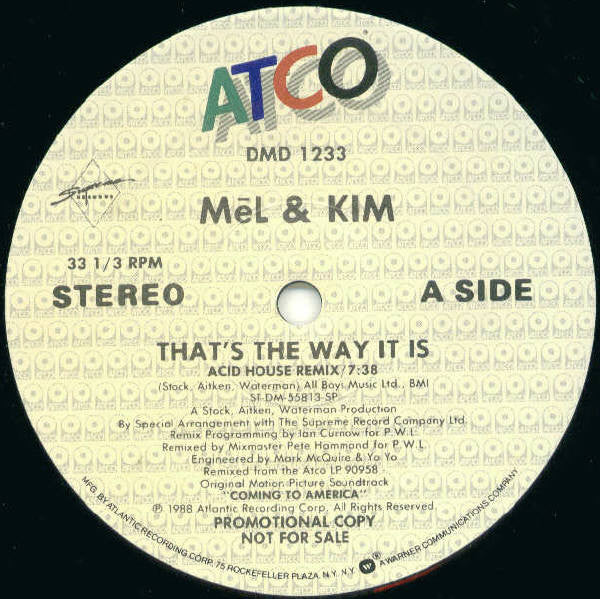 Mēl & Kim* : That's The Way It Is (12", Promo)