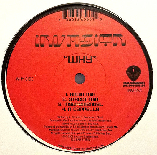 Invasion (7) : Why / My World (12")