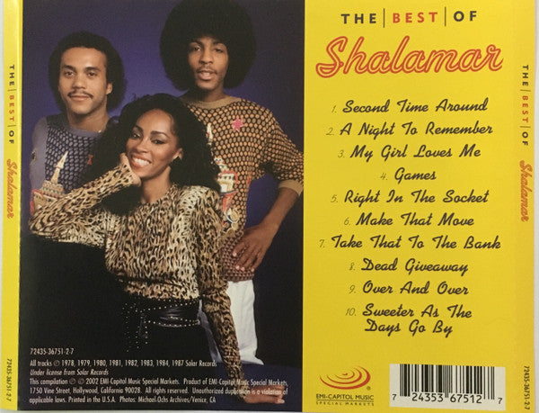 Shalamar : The Best Of (CD, Comp)