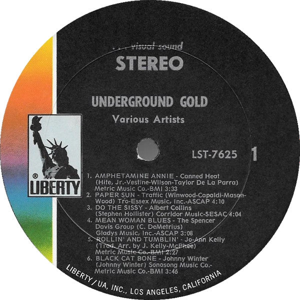 Various : Underground Gold (LP, Comp, RE, RP)