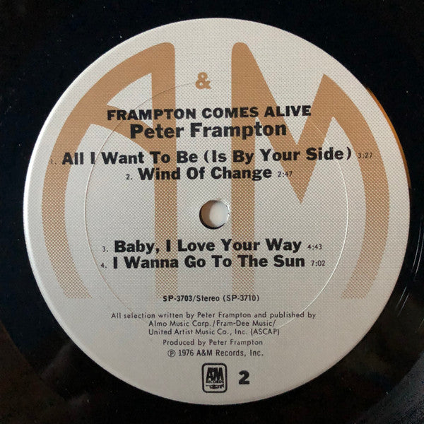 Peter Frampton : Frampton Comes Alive! (2xLP, Album, Club, CRC)