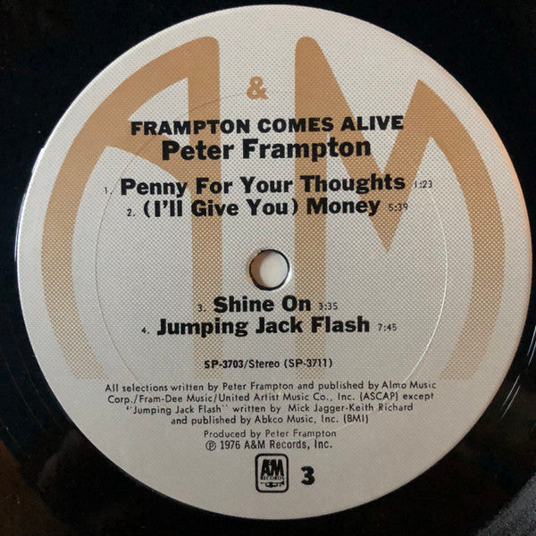 Peter Frampton : Frampton Comes Alive! (2xLP, Album, Club, CRC)