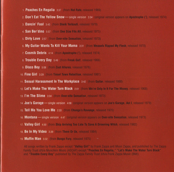 Frank Zappa : Strictly Commercial - The Best Of Frank Zappa (CD, Comp, Club)