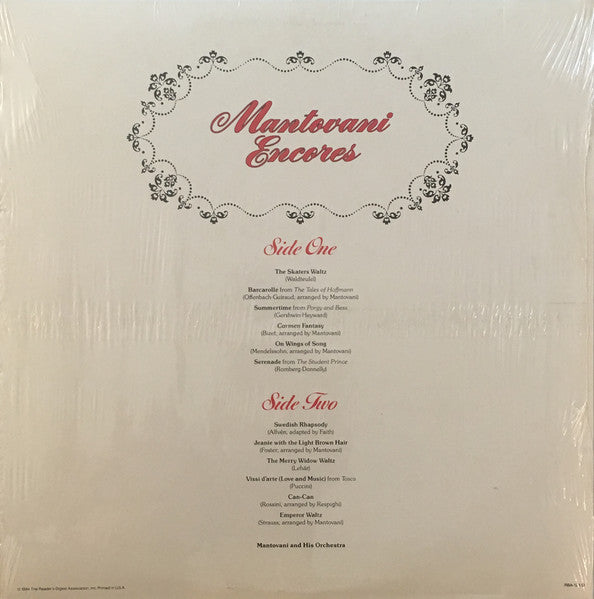 Mantovani And His Orchestra : Mantovani Encores (LP)