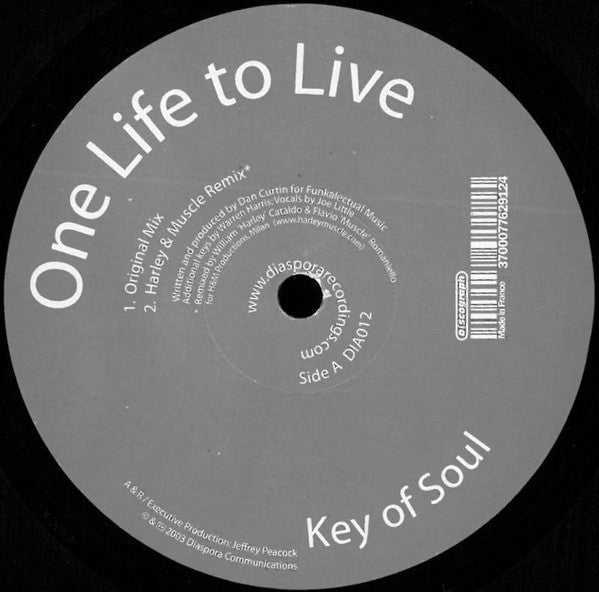 Key Of Soul : One Life To Live (12")