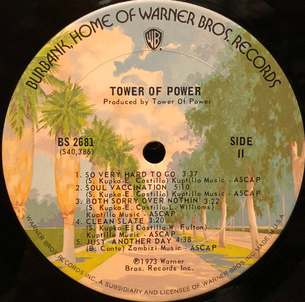 Tower Of Power : Tower Of Power (LP, Album, San)