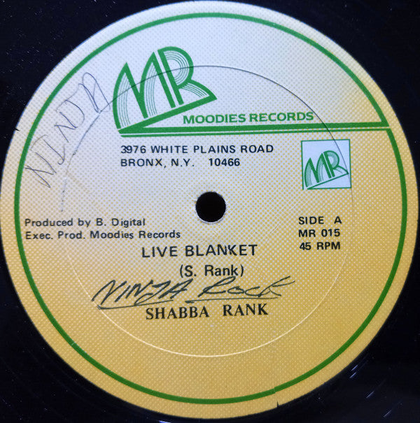 Shabba Rank* : Live Blanket (12", Single)