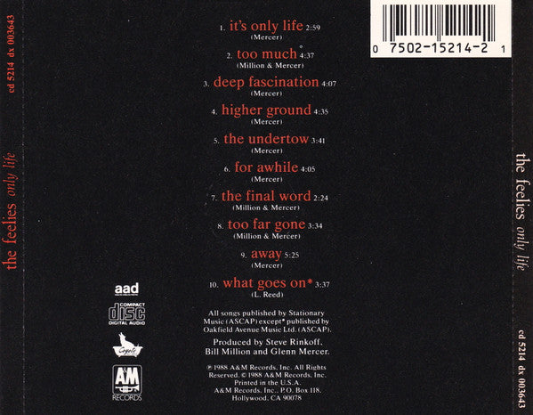 The Feelies : Only Life (CD, Album, No )