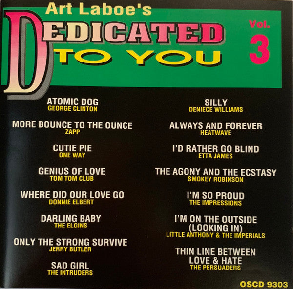 Art Laboe : Dedicated To You Vol.3 (CD, Comp)