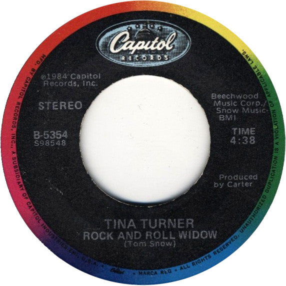 Tina Turner : What's Love Got To Do With It (7", Single, Win)