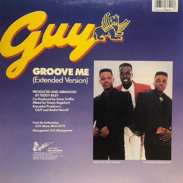 Guy : Groove Me (Extended Version) (12", Single, RE)