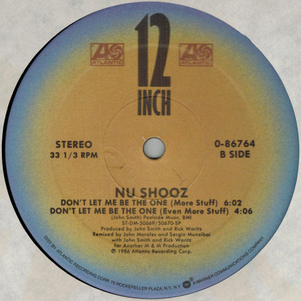 Nu Shooz : Don't Let Me Be The One (12", Single, SP )