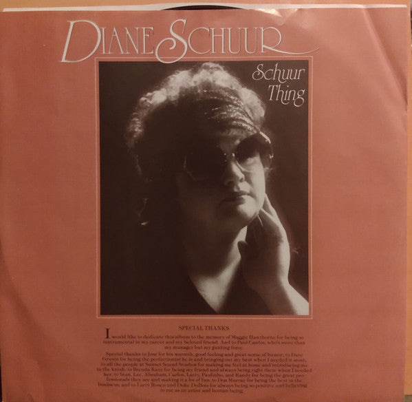 Diane Schuur : Schuur Thing (LP, Album)