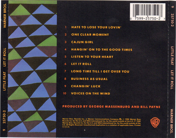 Little Feat : Let It Roll (CD, Album)