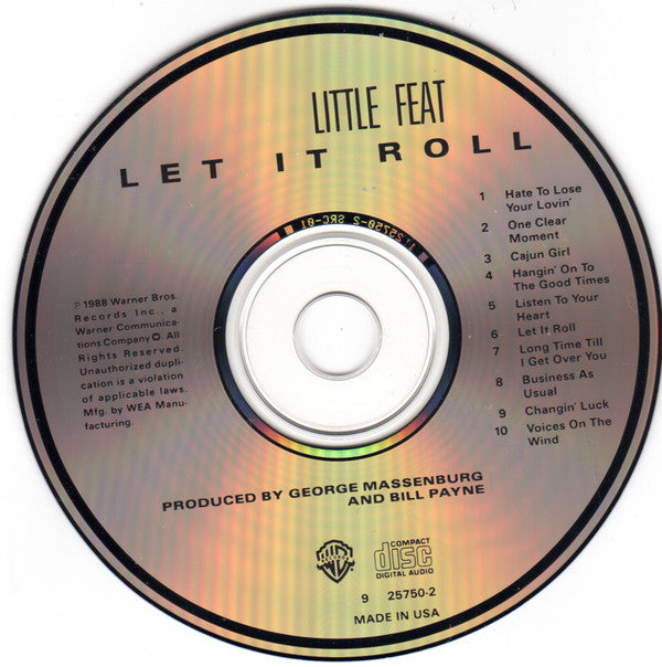 Little Feat : Let It Roll (CD, Album)