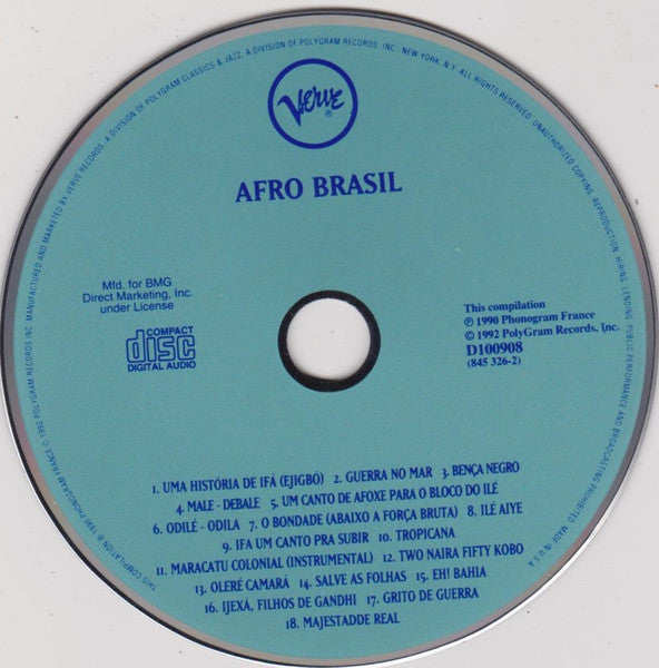 Various : Afro Brasil (CD, Comp, Club)
