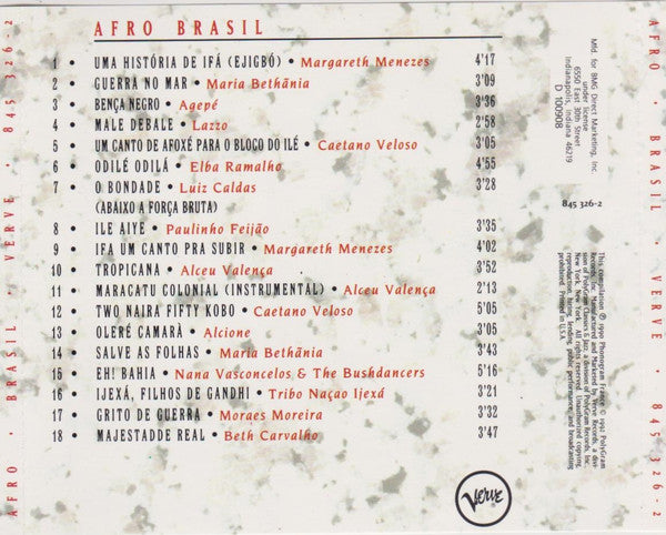 Various : Afro Brasil (CD, Comp, Club)