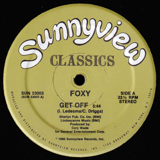 Foxy : Get Off (12", RE)