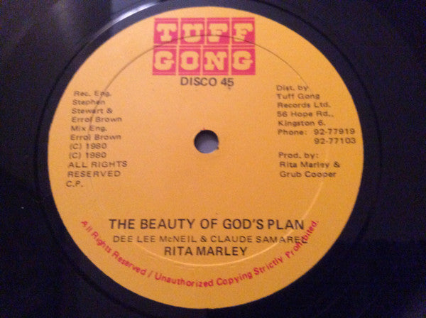 Rita Marley : One Draw / The Beauty Of God's Plan (12")