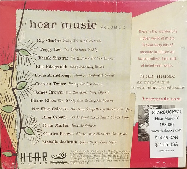 Various : Hear Music Vol 3: Holly Days and Mistletoe Nights (CD, Comp)