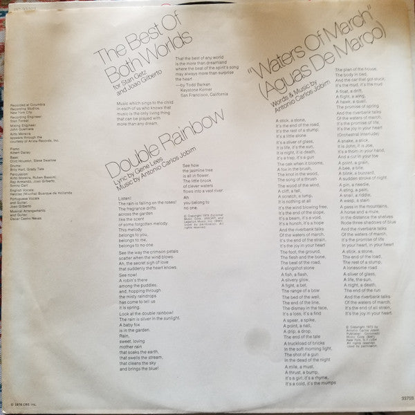 Stan Getz Featuring João Gilberto : The Best Of Two Worlds (LP, Album, Ter)