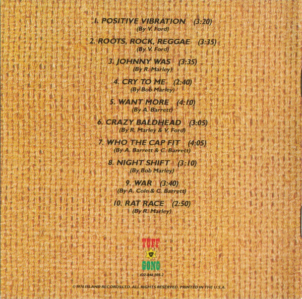 Bob Marley & The Wailers : Rastaman Vibration (CD, Album, Club, RE, RM)